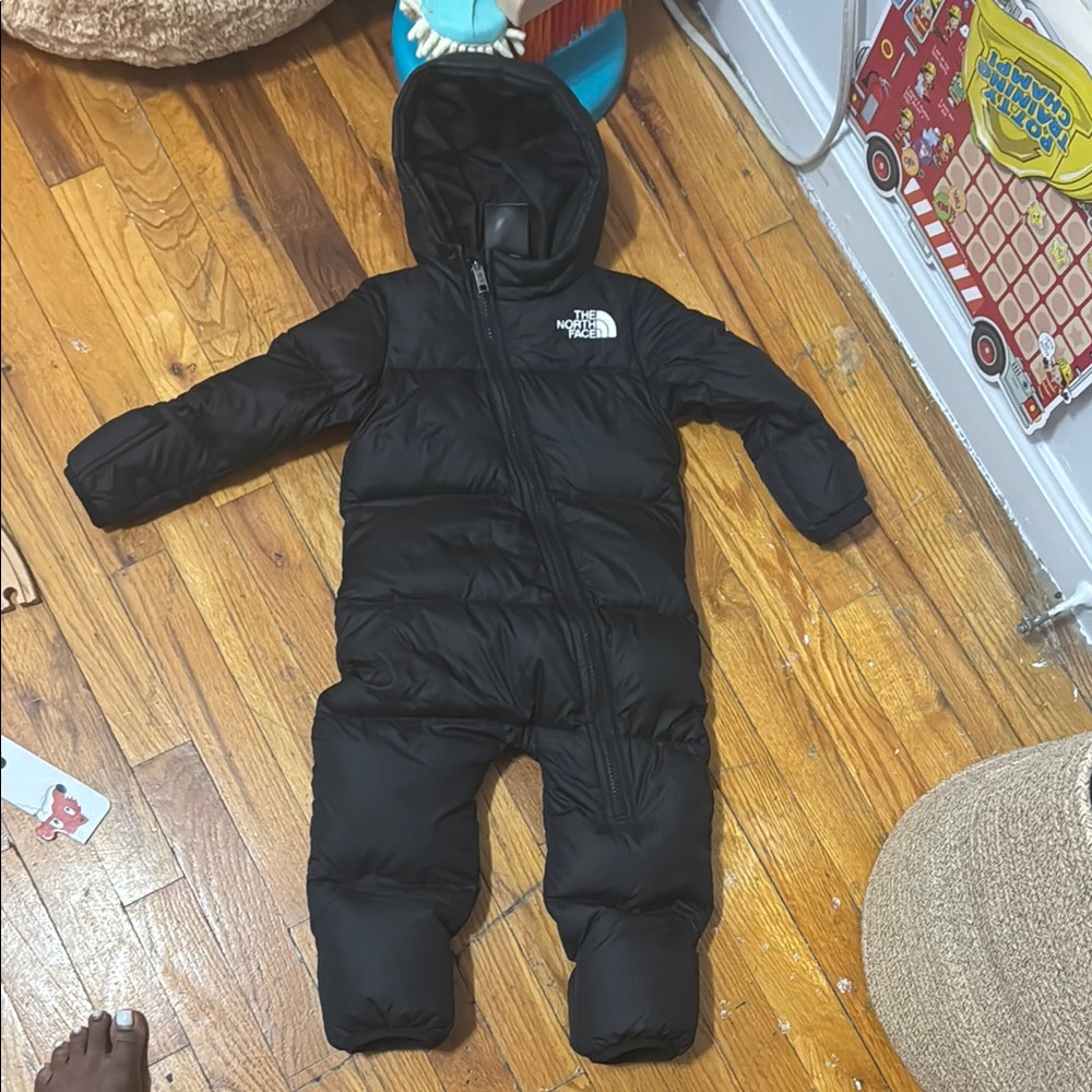 The North Face Black Kids One Piece Snowsuit